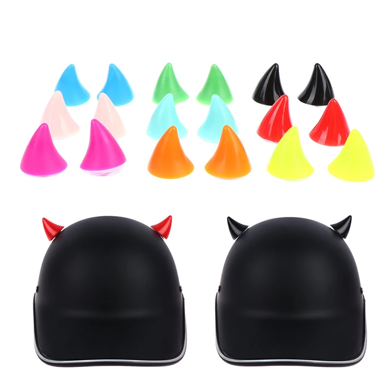 

2Pcs Motorcycle Helmet Horn Soft Plastic Motorbike Helmet Horns Sucker Helmet Decoration Accessories For Motorcycle DIY