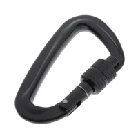 12kn5kn screw lock carabiner durable strong for hiking fishing camping
