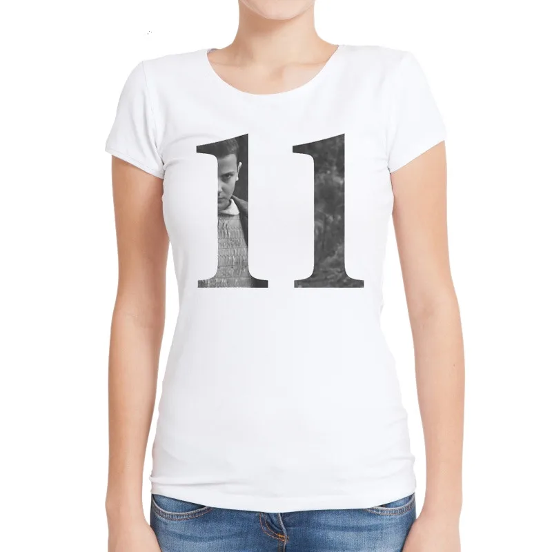 Новое поступление женских футболок странные вещи 11 футболка с принтом логотипа