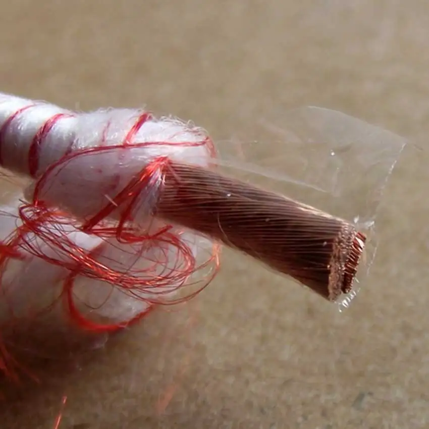 

Cltgxdd 0.1x2500 Shares Lizi Wire Multi-Strand Polyester Yarn Covered Wire Copper Wire 3.8m