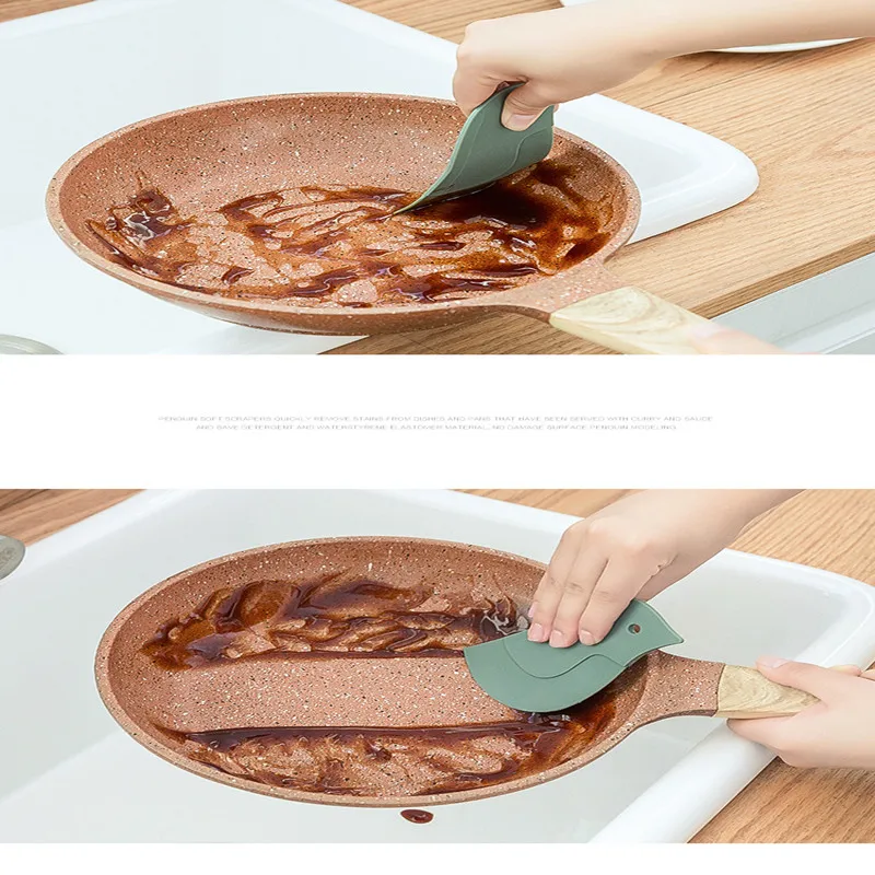 Скребок в форме пингвина для кухни аксессуары домашней уборки инструмент ванной