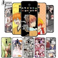 anime fruit basket silicone cover for redmi 9c 9t 9i 9at 9a 9 8a 8 7a 7 6a 6 5 a 4x prime pro plus black soft phone case