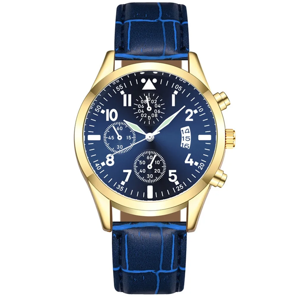 

Popular Men Watch Leather Watch With Calendar Function Plus Luminous Function Watch For Male Casual Fashion Wristwatches Brand