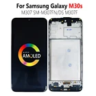 ЖК-дисплей Super AMOLED M30s M307 для SAMSUNG Galaxy SM-M307FNDS M307F, экран с сенсорным датчиком, дигитайзер в сборе с рамкой 6,4 дюйма