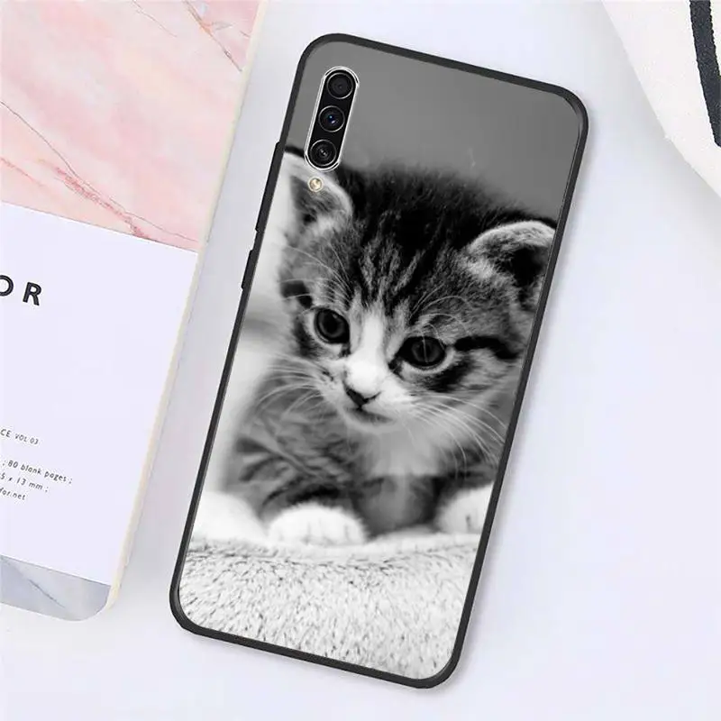 

Phone Case For Samsung galaxy A S note 10 8 9 20 30 31 40 50 51 70 71 21 s ultra plus Cat animal cute flower aesthetics pattern