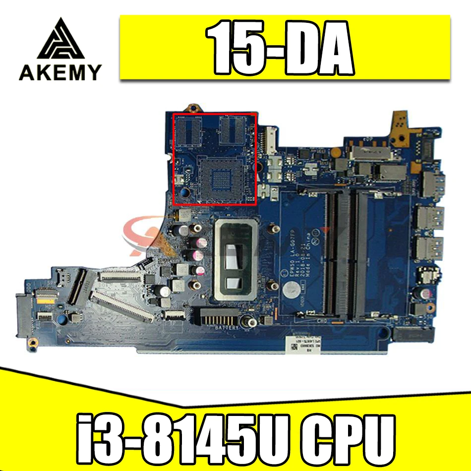 

Для HP 15-DA Φ Материнская плата ноутбука с SRFFZ i3-8145U