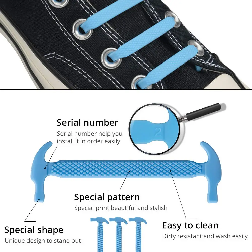 12 шт силиконовые шнурки эластичные без шнурков для обуви подходят всех ботинок