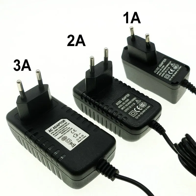 Адаптер DC12V AC100 240V Трансформаторы освещения выход 1A/2A/3A блок питания для