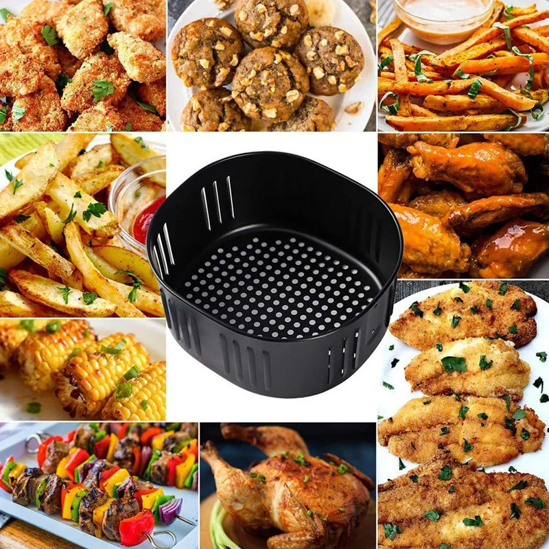 

Air Fryer Replacement Basket for DASH Gowise USA Cozyna 5.5Qt Air Fryer and All Air Fryer Oven,Air Fryer Accessories