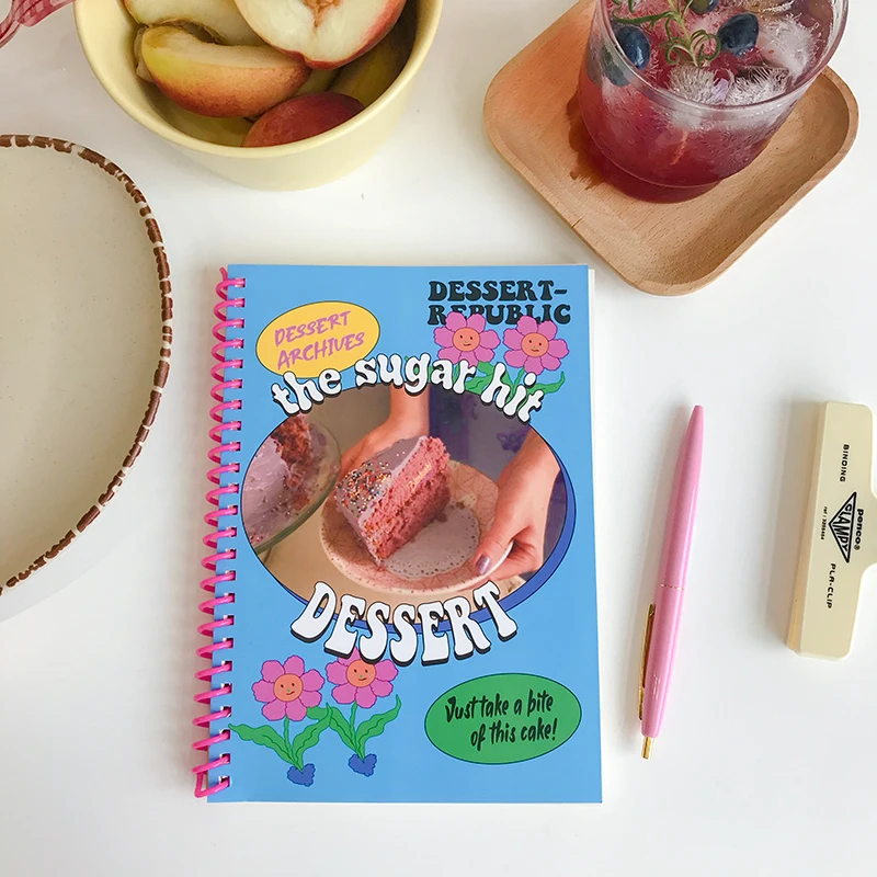 100pages Mixed Color A5 Journal Notebook DIY Scrapbook General Diary Memo Notepad School Supplies | Канцтовары для офиса и