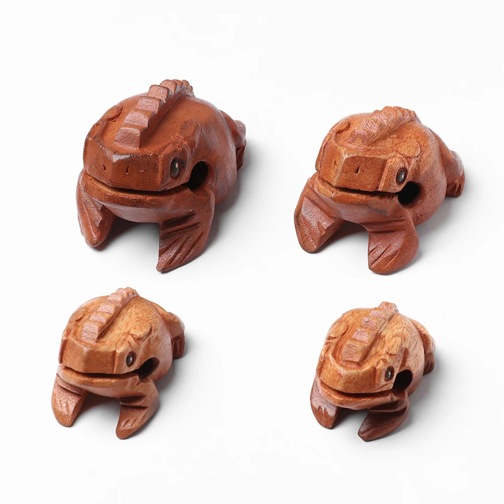 1Set Wooden Money Frog Decompress Toys Musical Symbol Percussion Rasp with Stick Kids Gifts Decoration Toy | Игрушки и хобби