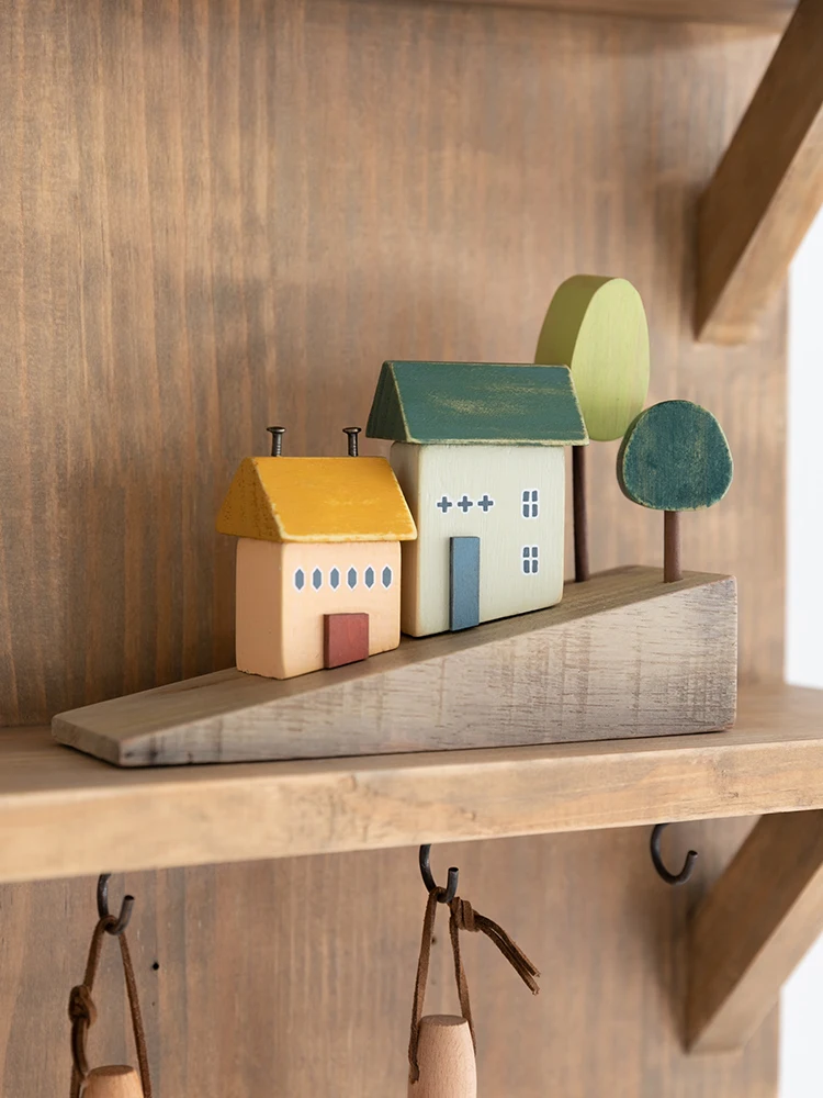 

Деревянный микро-ландшафт, прекрасный дом, креативное украшение, детская комната, домашнее украшение, литературный и художественный подаро...