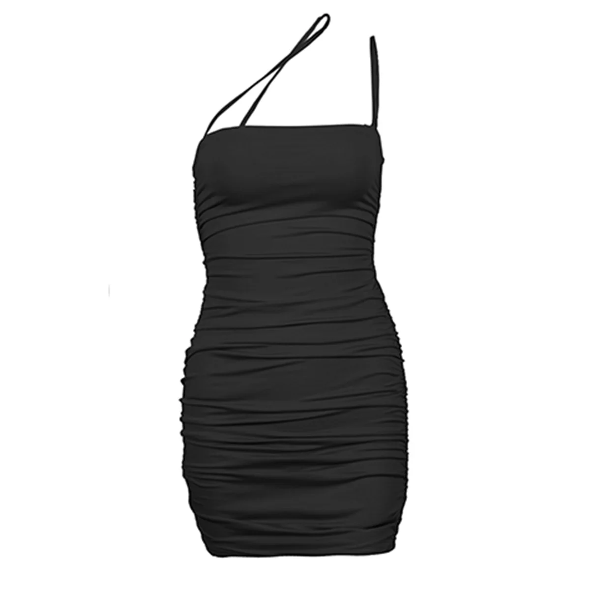 

Women's Slim-Fit Dress with Sexy Fashion Suspenders Birthday Dress for Women Plus Size Ruched Dress