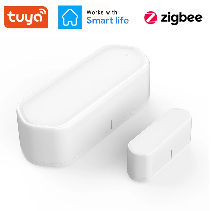 

2023 Tuya Smart Mini Zigbee Door Window Sensor Door Open / Closed Detectors Wireless WiFi App Notification Alert Alarm Home
