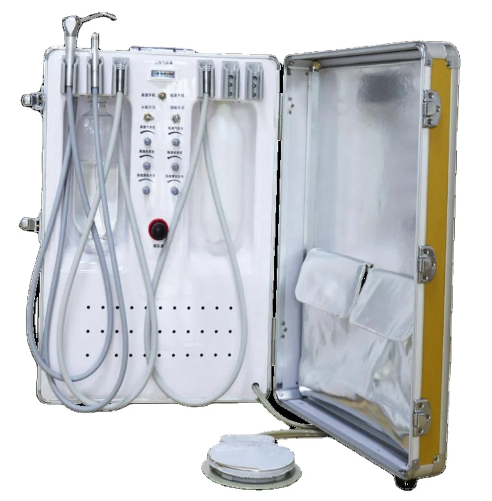 

Dental Mobile Delivery Unit Self-Contained Compressor+Scaler+Curing Light