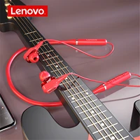 lenovo xe66 pro wireless dual dynamic neckband headphones bluetooth earphone 4 speakers hifi stereo hd call waterproof with mic