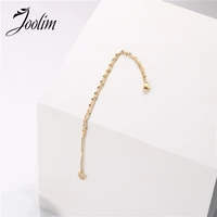 joolim high end gold finish double chain bracelet stainless steel bracelet for women 2020 costume jewelry