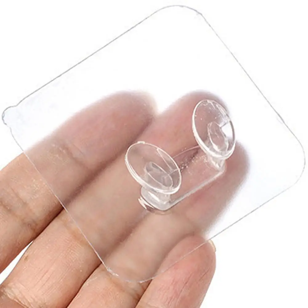 Крючки самоклеящиеся прозрачные прочные 10 шт. полезные плотные пластиковые для