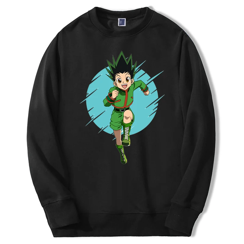 

Hunter×Hunter японское аниме зимние мужские модные толстовки с капюшоном наряд свободного покроя аниме Hxh хип-хоп спортивный костюм мужские пуло...