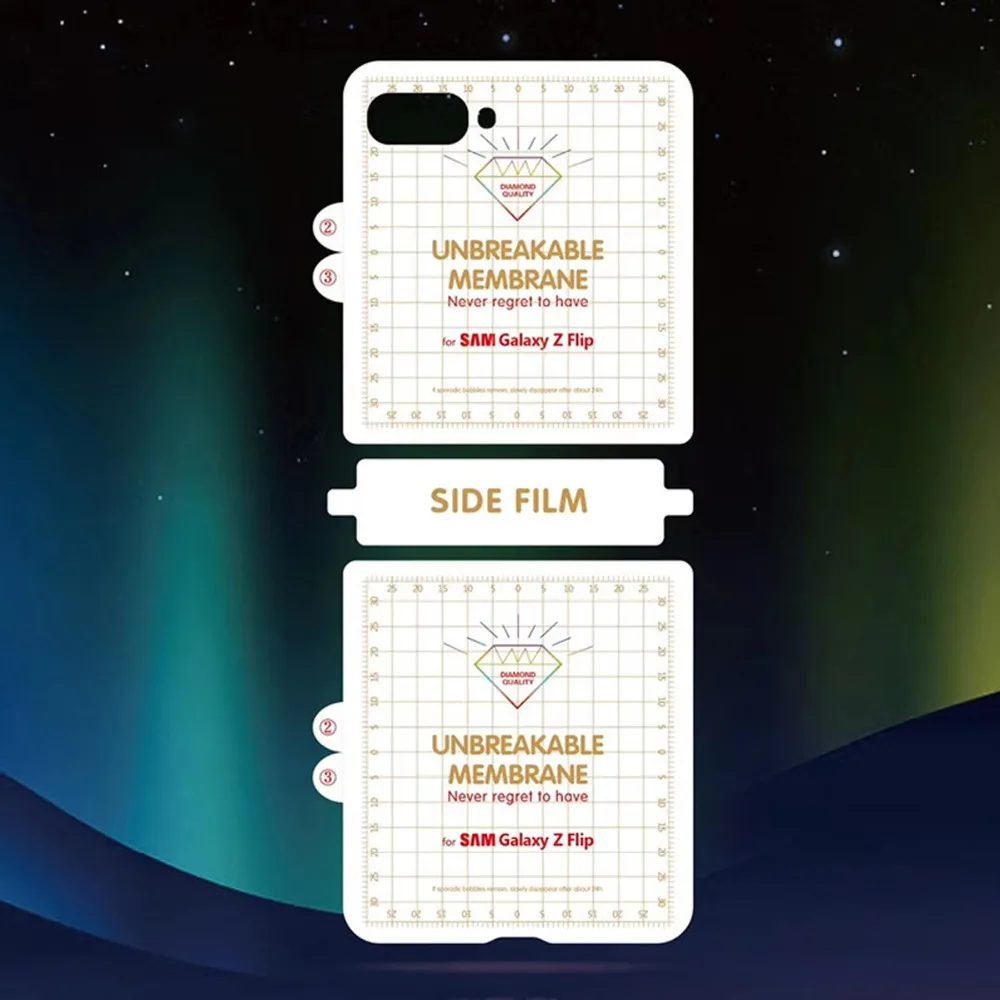 Мягкая защитная пленка с полным покрытием экрана для Samsung Galaxy Z откидная Передняя