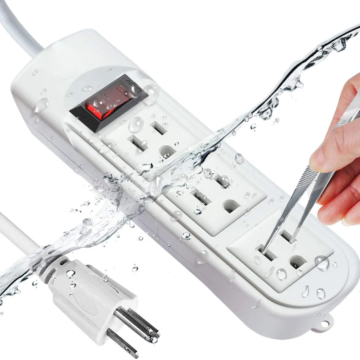 Удлинитель Удлинительный уличный с защитой от ударов и погодных условий 6 футов 3