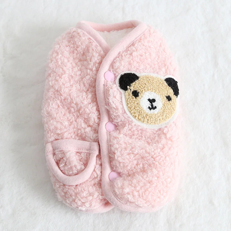 Зимняя Теплая Одежда для собак куртка щенков пальто Мягкие Рубашки свитер