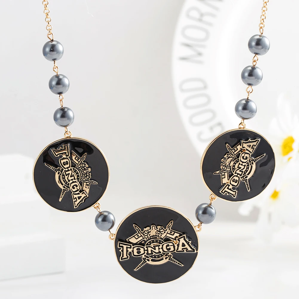 

Cring Coco Big Plumeria Necklace Fashion Hawaiian Leaf Guam Micronesia Marshall Chuuk Pearl Chain Pendant Necklaces for Women