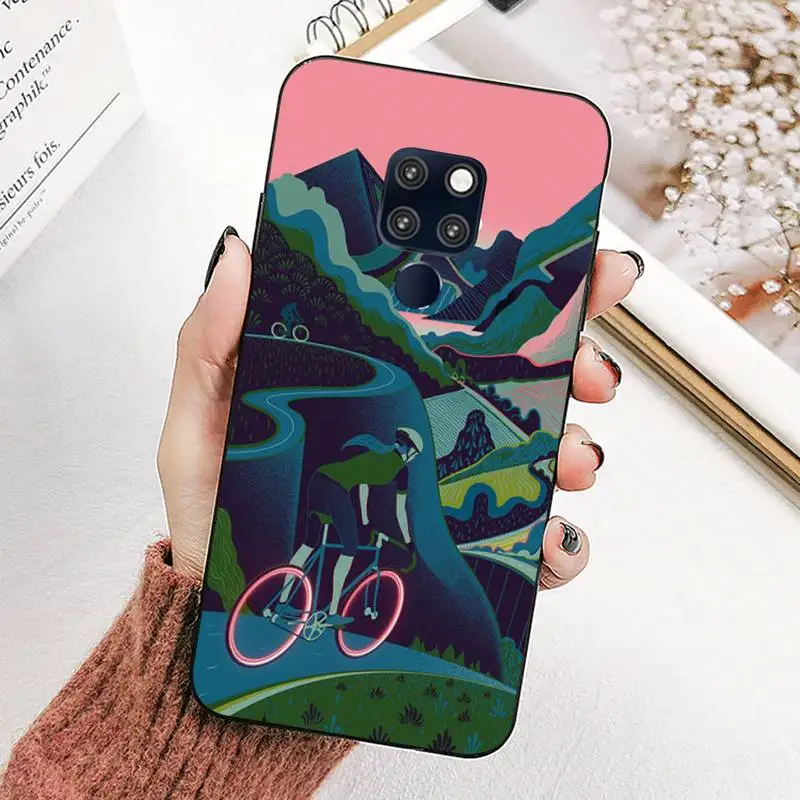 

BIKE CYCLING Art Phone Case for Huawei Mate 10 20 lite pro Y 5 6 7 8 9 prime 2019
