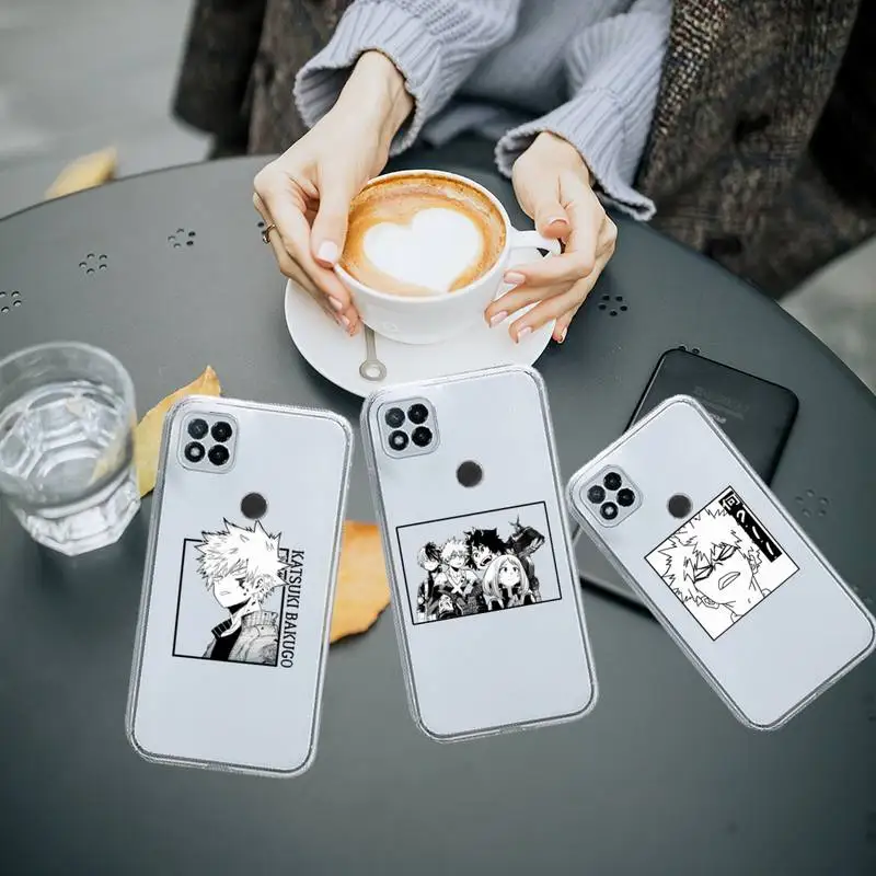 

Academia Hawks Coat Anime My Hero Phone Case Transparent for Xiaomi redmi note 8 9 10 11 t lite pro ultra mix 4 K40