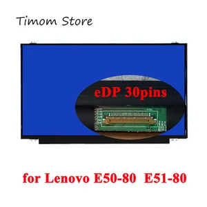 15 6 for e50 80 lenovo e51 80 series lcd led monitor hd 1366768 30pins upgrade to fhd 19201080 full hd tn slim panel 100 test free global shipping