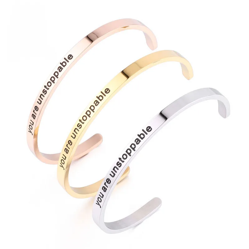 Золотые розовые золотые браслеты манжеты для женщин девушек унисекс простые