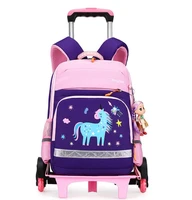 school bag with wheels trolley backpack for girl student rolling backpack kids wheeled bag for school travel trolley bag wheels
