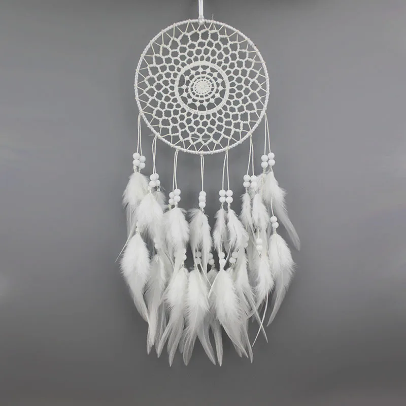 Красивый Ловец снов ротанговый ручной работы с перьями 5 цветов | Дом и сад