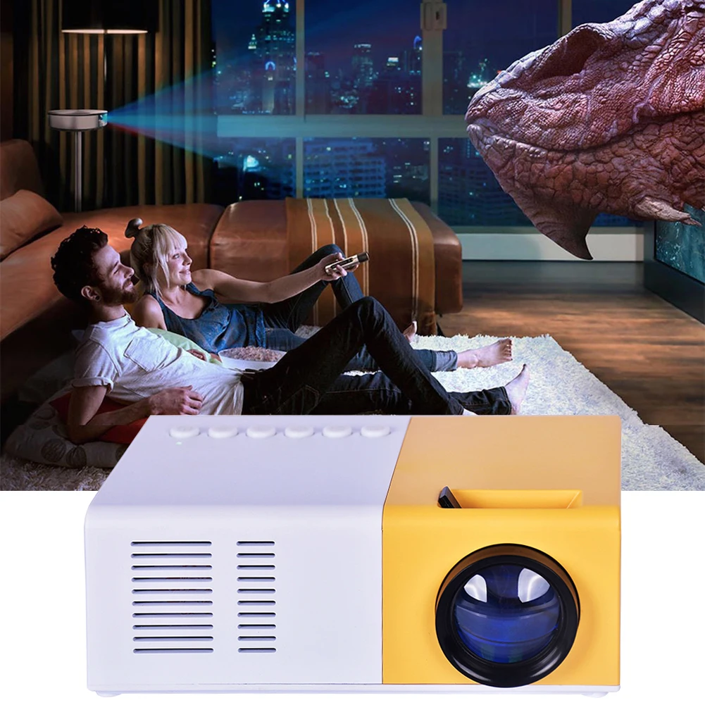 2500 Lumens 1280x800P Full HD Mini Projector for Home Theater Video Projector Movie Player Gift