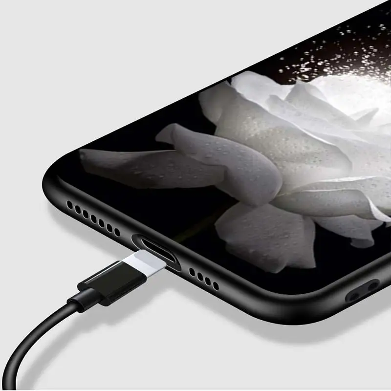 

Orchid Flowers Colorful For Apple iPhone 12 Pro Max Mini 11 Pro XS Max X XR 6S 6 7 8 Plus 5S Soft Black Phone Case