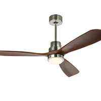 Factory Spot Creative Nordic Fan Light Household Living Room Dining Room Bedroom Led Simple Hotel Wooden Blade Ceiling Fan Light