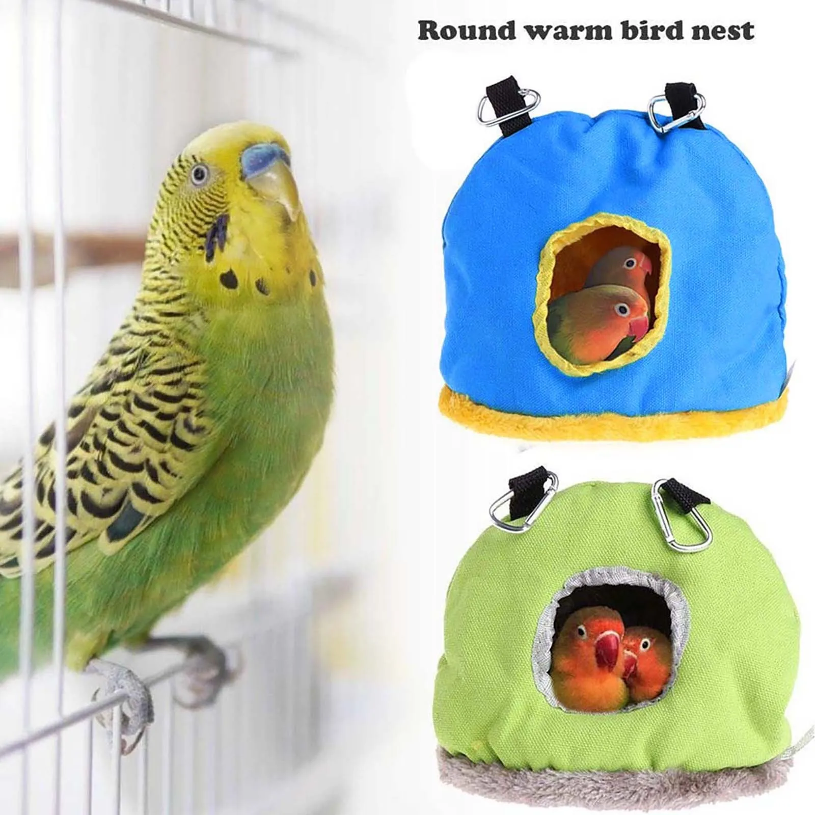 

Hot Warm Bird Bed House Hut Hanging Cage Plush Birds For Hamster Parrot Hamster Cage ежаки и домики для KѬс Bird Cage