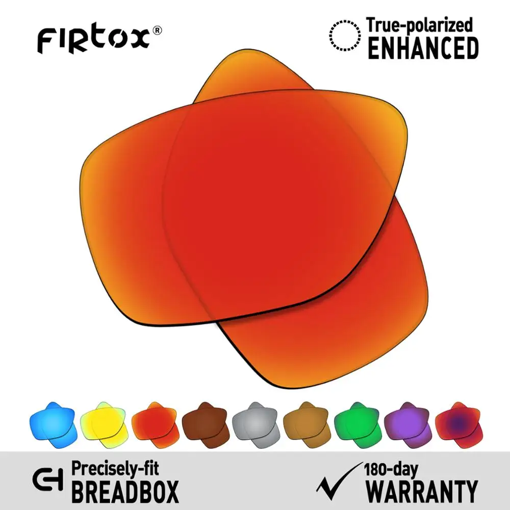 firtox true uv400 polarized lenses replacement for oakley breadbox sunglasses compatiable lens only multiple colors free global shipping