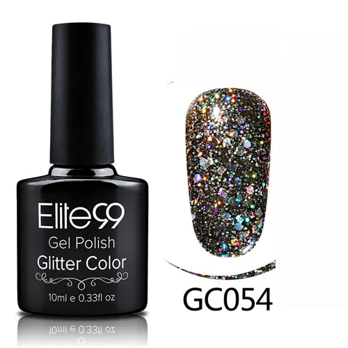 GC054 Elite99 гибридные Лаки гель лак для ногтей набор Гель-лак с блестками Живопись ногтей искусство поли УФ гель лак Топ базовый праймер для маникюра - Color: GC054