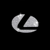car styling accessories for lexus es es200 es300 nx nx200 car steering wheel logo emblem zinc alloy diamond decoration stickers