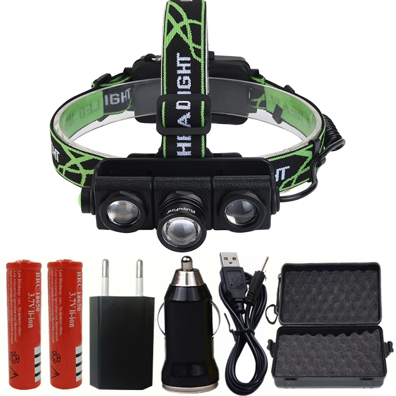 

Litwod z25 LED Headlamp XM-T6 & 2pcs XPE Q5 4 Modes Rechargeable Headlight Head Lamp Spotlight Head Flashlight torch light