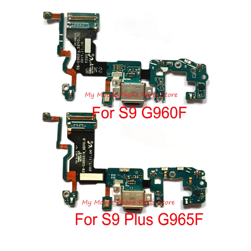 

5 шт. для Samsung Galaxy S9 Plus G960 G960F G965 G965F USB зарядный порт док-станция Соединительная плата гибкий кабель для Samsung s9 +