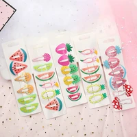 cats dogs and pet hairpins rubber band hair accessories printed color fruit hairpins dog accessories small dog grooming products