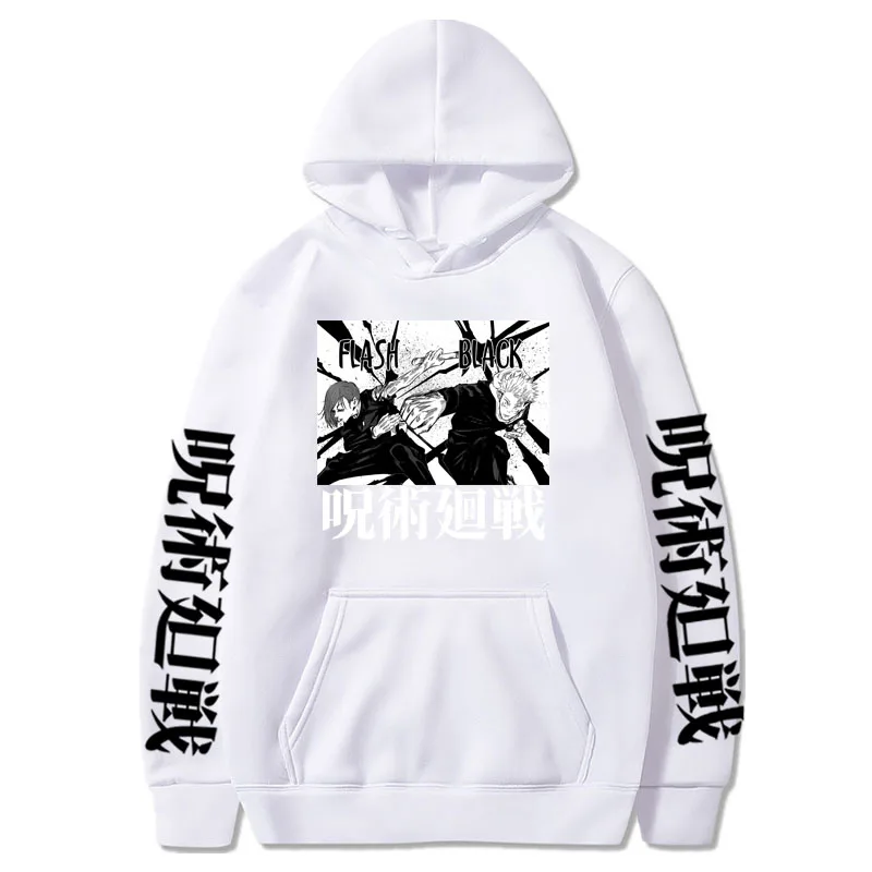 

Jujutsu Kaisen Hoodie Hip Hop Anime Pullovers Tops Loose Long Sleeves Autumn Man Cloth