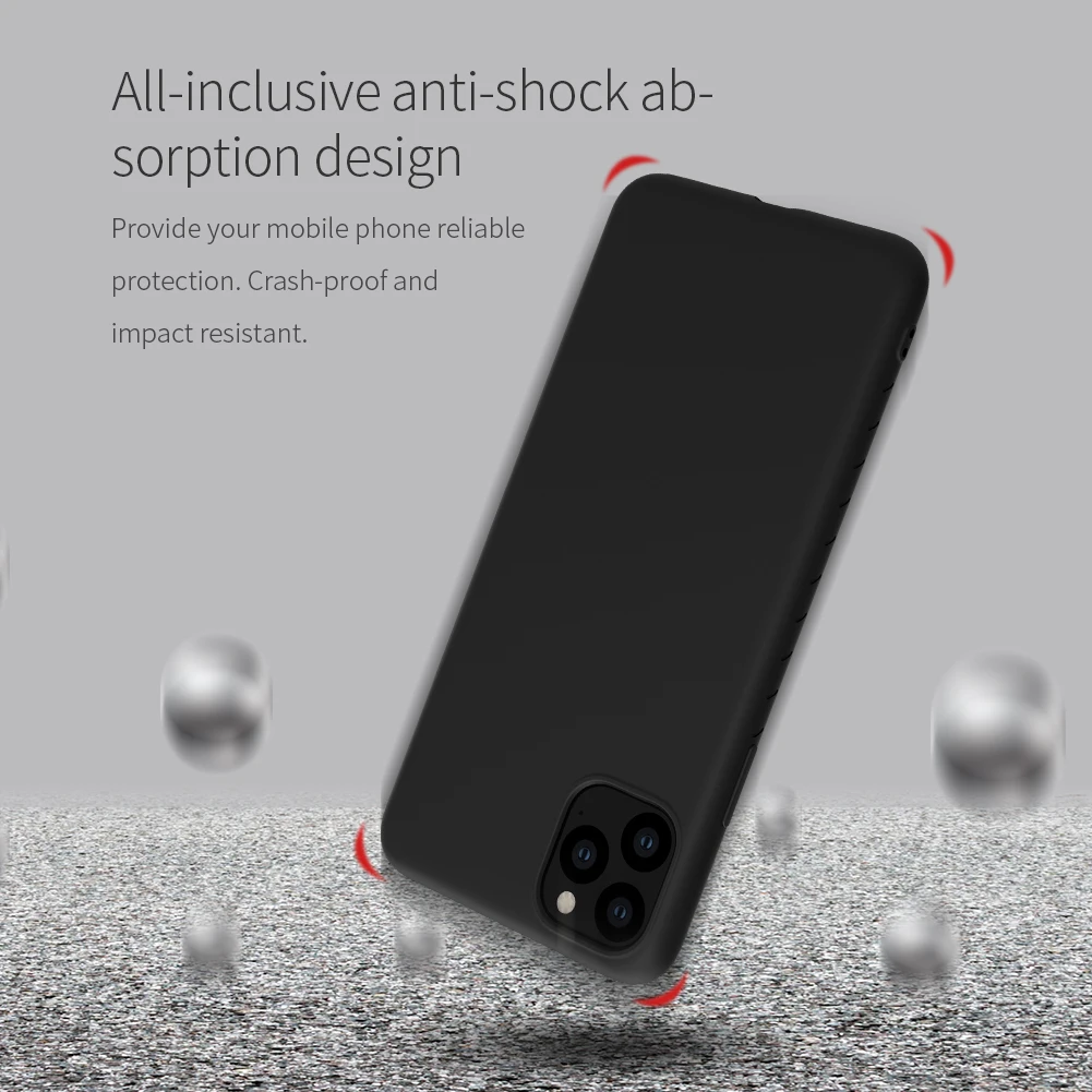 Чехол NILLKIN для iPhone 11 Pro Max прорезиненный ТПУ нетоксичный ударопрочный