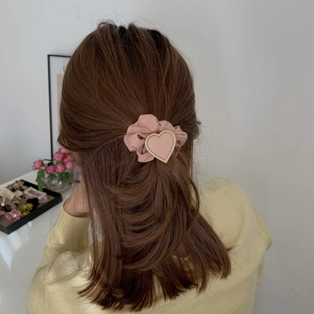 

Модные женские аксессуары для волос для девочек, резинки для волос с любовным сердцем, резинки для волос, эластичная резинка для волос