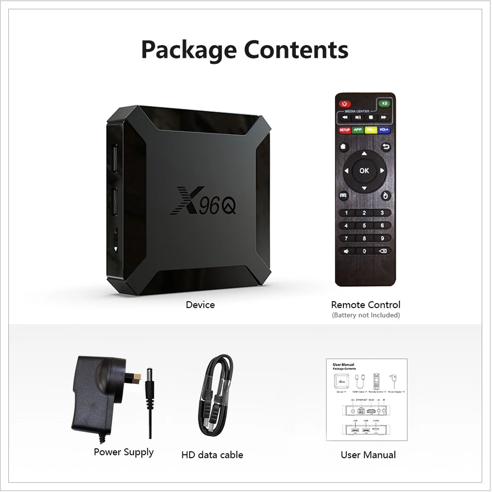 Смарт ТВ BOX Android 10 4K Media Player 3D видео на Youtube Netflix 2 Гб оперативной памяти 16 встроенной
