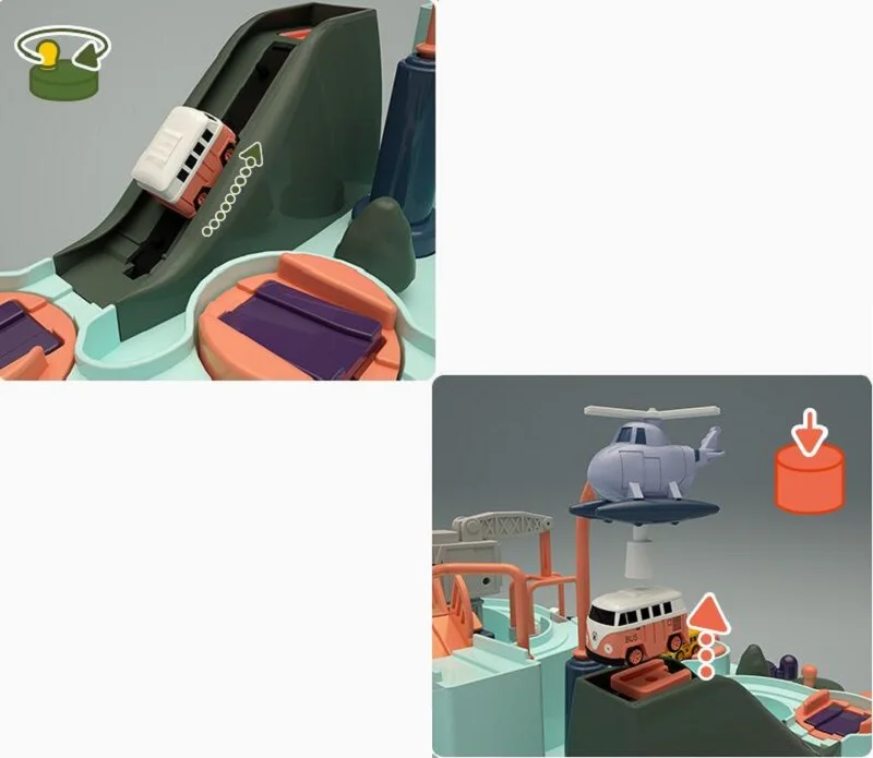 

Rail car run logic Game Toys for Boys and Girls Age 3 and Up Exercise hand-eye coordination toys board game