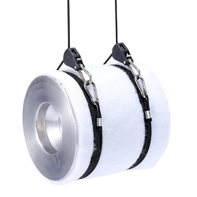 

2pcs 1/8" Pulley Rope Ratchet 150lb Heavy Locking Hanger Lifting Lanyard for Tent Room Fan Grow Plant Camping Hiking 87HB
