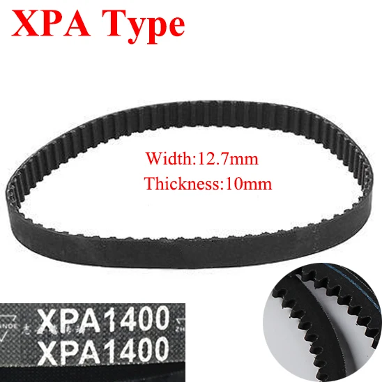XPA 2607 2632 2650 2682 2732 12.7mm Width 10mm Thickness Rubber Tooth Wegde Raw Edge Gogged Band Timing Transmission Vee V Belt